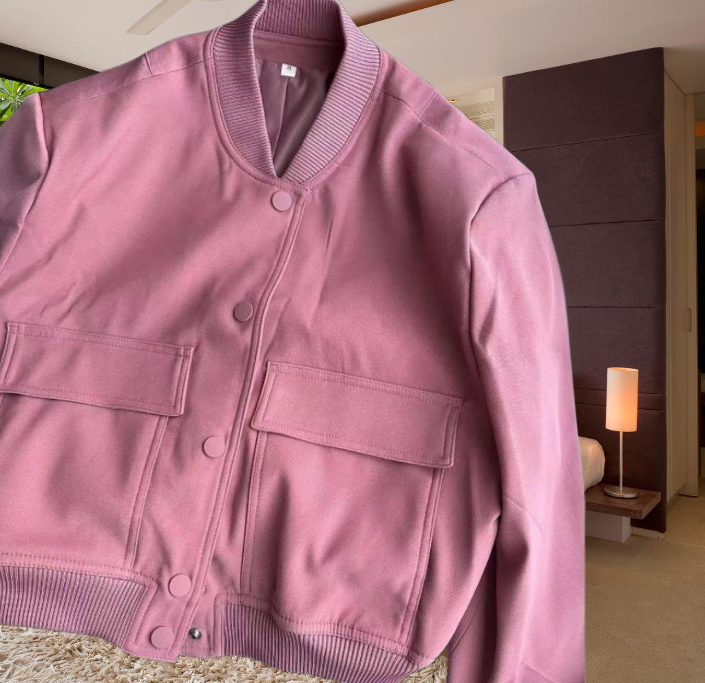 2023 Autumn Women's Fashion Casual Pocket Embellished Single-Breasted Outerwear Jacket