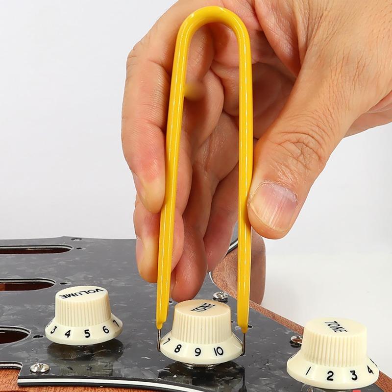 Quality U-shaped Knob Pulling Tool - A Convenient and Practical Anti Slip Grip for Guitar, Bass, and Circuit Board Repairs