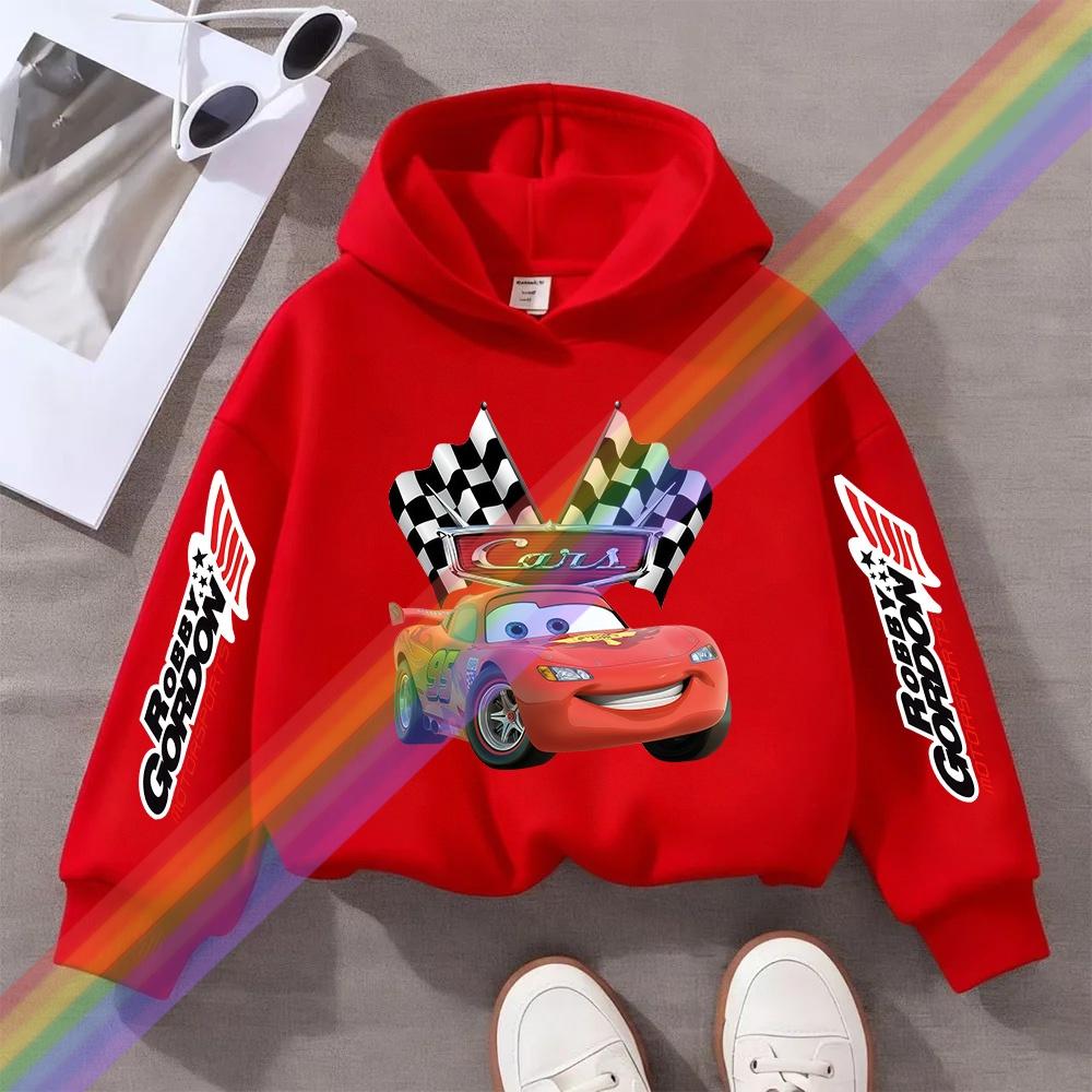 Children Hoodie Long Sleeve Car Print Spring Autumn Kid Boy Clothes Fashion Pullover
