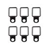 Topcustomer- 6Pcs Tie Down D-Ring Trunk & Cargo Net Cover Compatible Black Organizer Set Ring Pull for Jeep Wrangler TJ/YJ/JK/JL