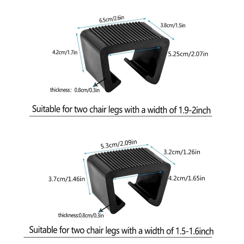 Outdoor Furniture Plastic Clamps Durable 8pcs Anti Deformed Tear Resistant Furniture Connectors Wicker Chair Fasteners