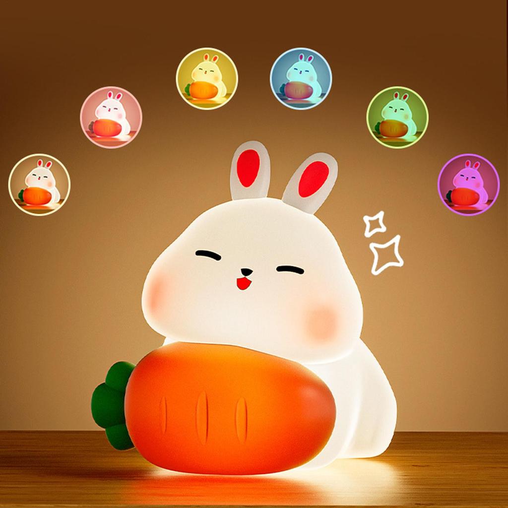 Night Light Rechargeable Nightlight Room Decor LED Night Light For Kids Bedside Desk Home Dining Room Nightstand