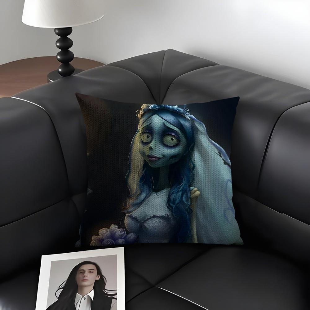 Movie Cartoon CCCorpse BrideSB Pillow Case Pattern Printed Pillowcase for Living Room Sofa Cushion Cover Bedroom Decor