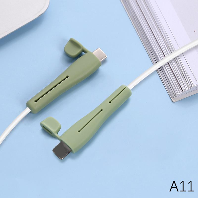 

Универсальный защитный рукав для кабеля передачи данных, силиконовый, противоизломный, защитный чехол для зарядного кабеля с пылезащитной крышкой, протектор для кабеля