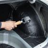 Heavy Duty Ergonomic Motorcycle Muffler Roller Installation Kit Featuring Rust Resistant Alloy Steel And Wooden Handle