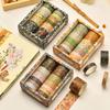 Songdao Floral Masking Tape Blooming Garden Washi Tape for DIY Crafts 12-Roll Set, Design, Women, Packaging, (Autumn Twilight)