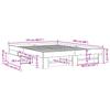 Bed Frame Concrete Grey 150 x 200 cm Engineered Wood