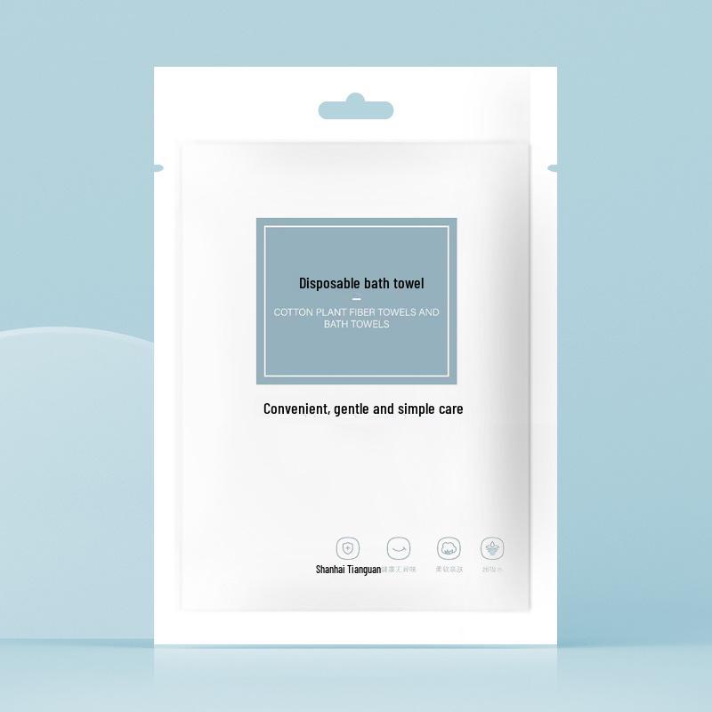 Thickened Disposable Towel & Bath Towel Set for Hotels, Guesthouses, or Salons - Individually Packaged