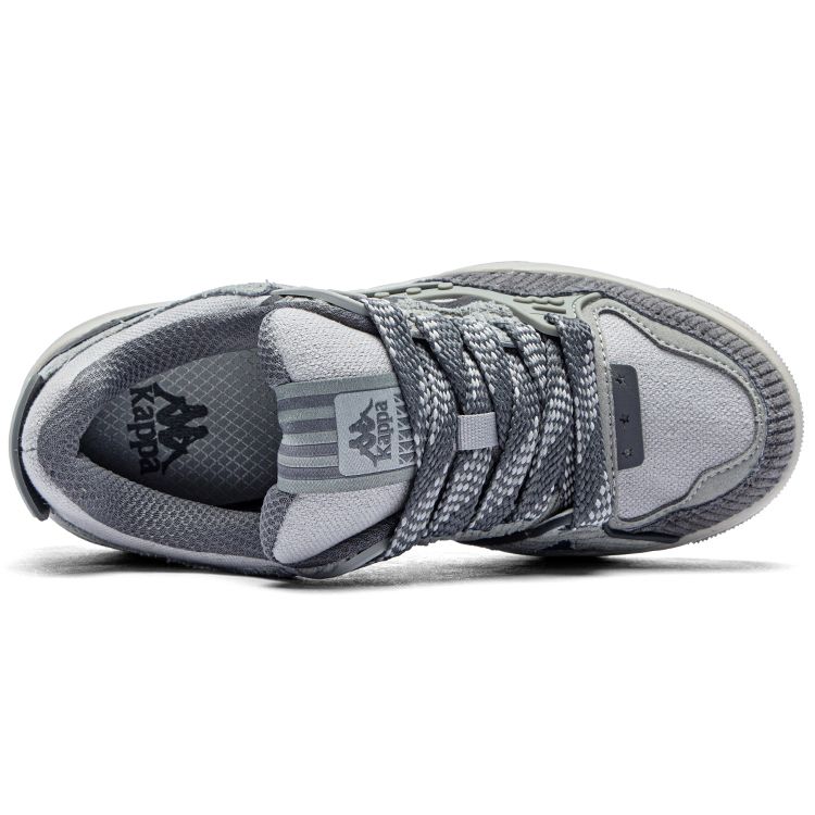 Kappa Thick Sole Comfortable Wear-Resistant Versatile Casual Fashion Sneakers Low-Top Skate Shoes Unisex Sneakers Gray K0DY5CC16-138