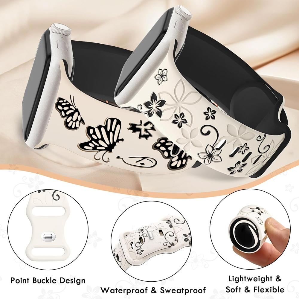 Engraved Straps For Apple Watch Band 46mm 42mm 44mm 45mm 40 41mm 49mm correa bracelet iwatch Series 11 10 9 8 7 6 5 Ultra 3 SE