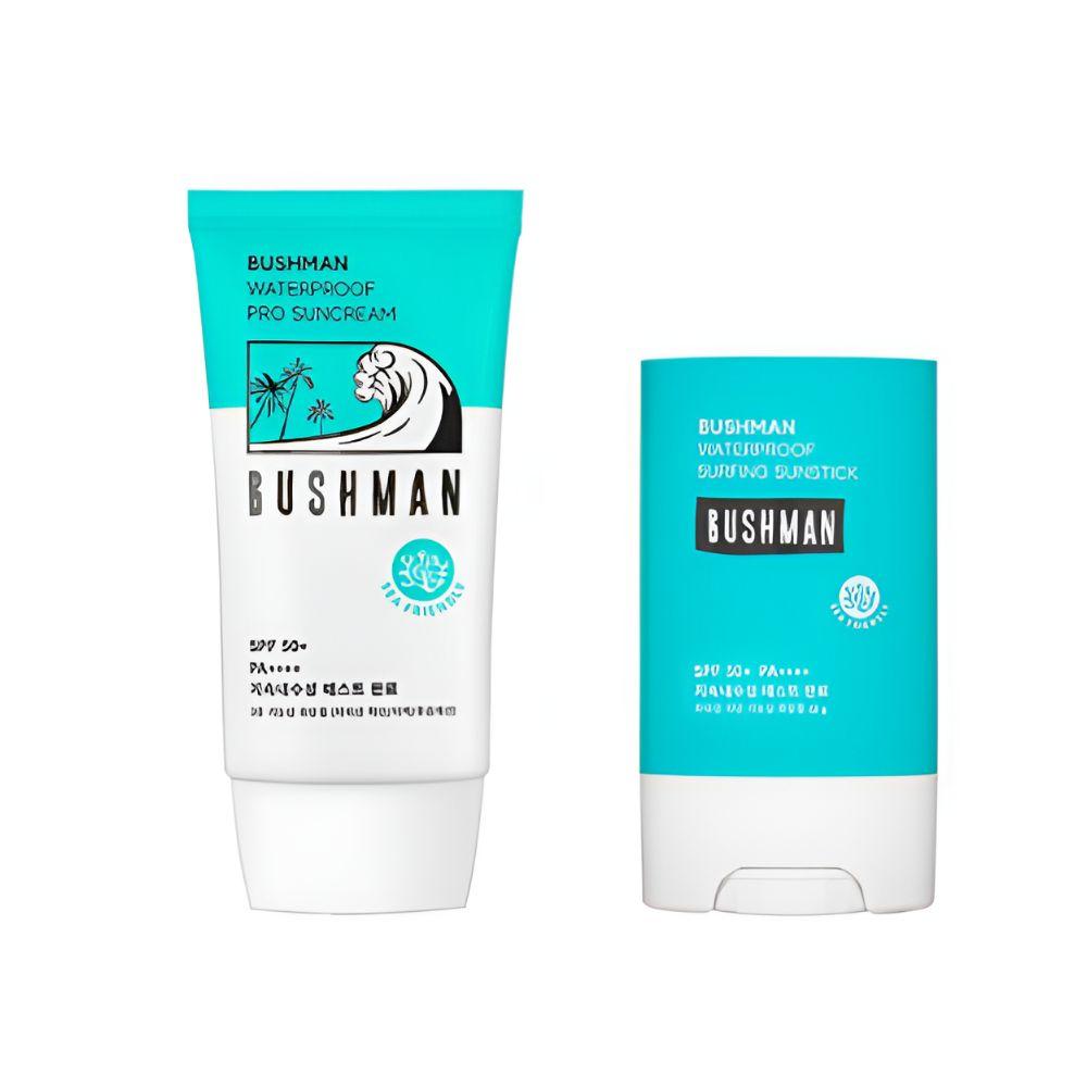 BUSHMAN Extreme Waterproof Sun Care Set - Pro Sunscreen 50ml + Surfing Sun Stick 20g SPF50+ PA++++