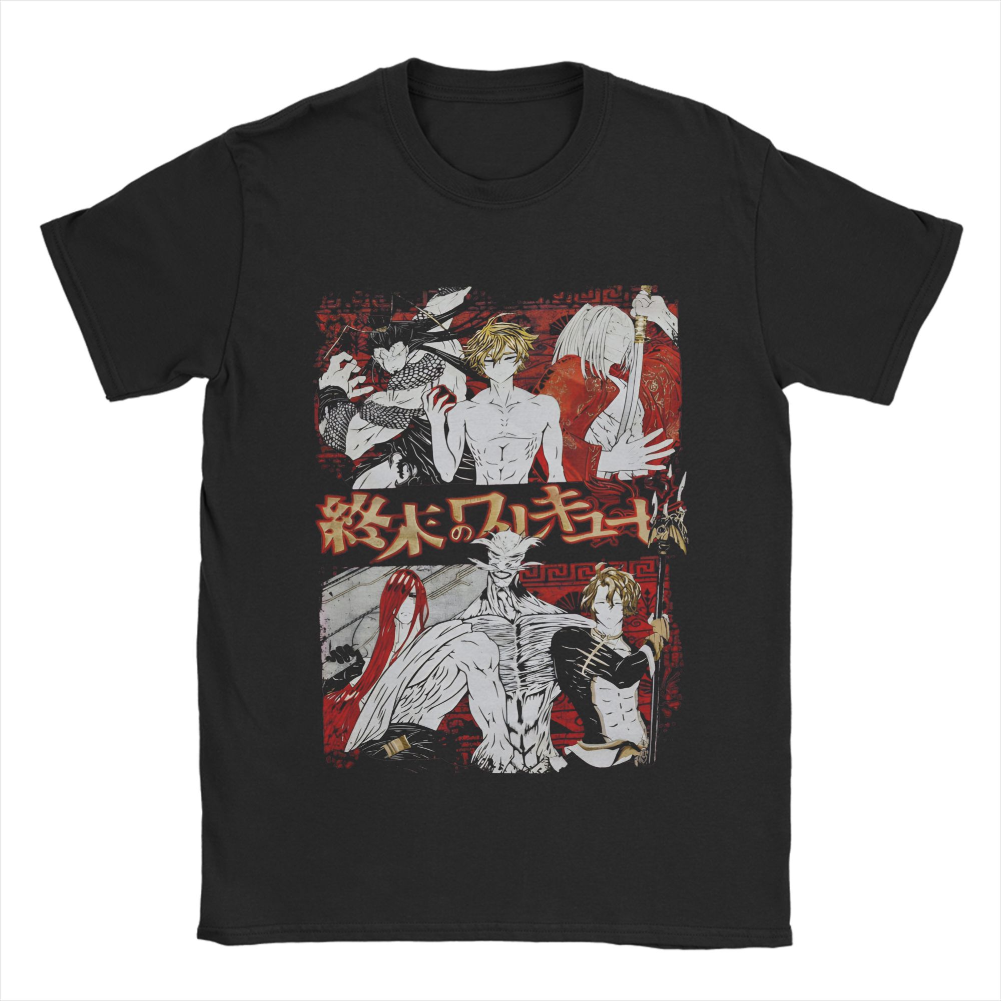 

Shuumatsu no Valkyrie T-Shirt Summer 100 Cotton T-Shirts For Mens Fashion Custom DIY Tee Shirt Short Sleeve Streetwear Top T... S разноцветный