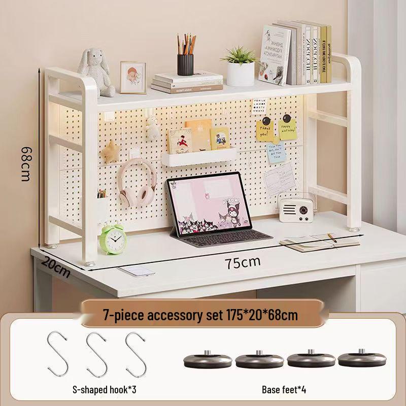 Iron Art Pegboard Bookshelf & Desk Organizer for Home or Dorm