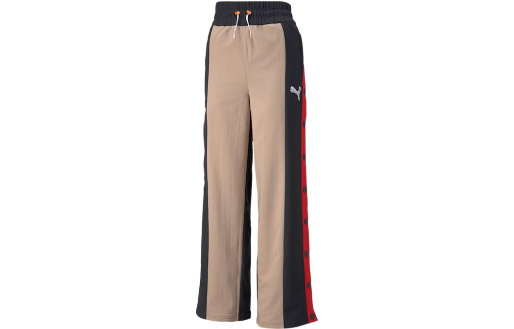 PUMA Casual Pants Women s Khaki Moderate Wide Leg Pants 532498-01 S