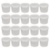Reusable Plastic Puddings Jars with Lid Microwave Safe Design For Snacks Meal Preparation Kitchen Accessories