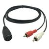 5 Pin Male DinPlug to 2x PhonoMale PlugStereo Cable,1.5M/4.9Ft 5 Pin Din Male to 2 Male Cable