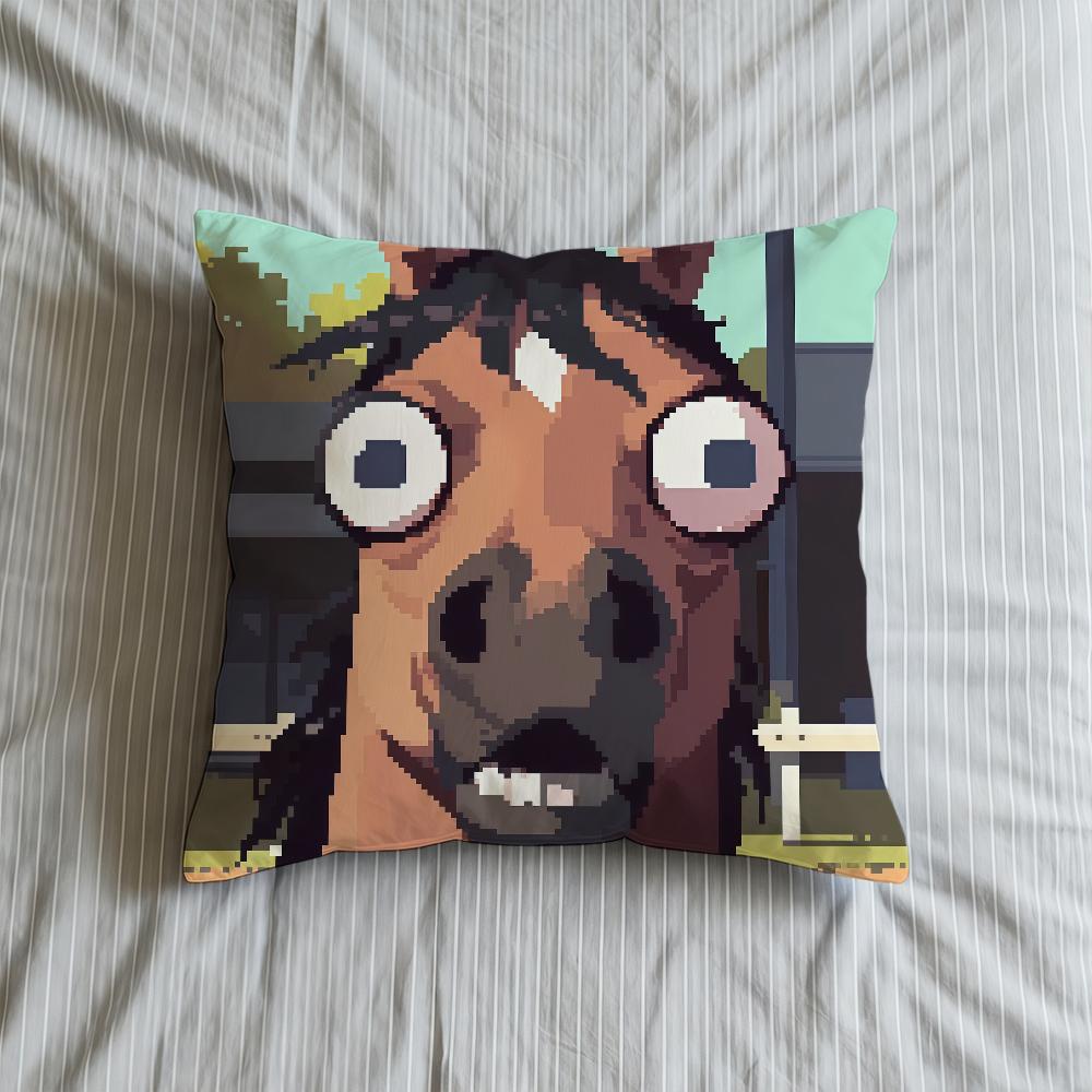 Cushion Soft Pixel Case Sofa Living Room Art Home Comfortable Surprise Office Decor Protective Illustration Pillow Covers