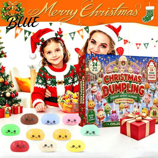 Weihnachts Knödel Geschenk Stress Feiertag Adventskalender Box Xmas Box Cartoon mit 24 Countdown Entlastung