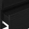 Wall Mounted Nightstand Black 45 x 26 x 28.5 cm