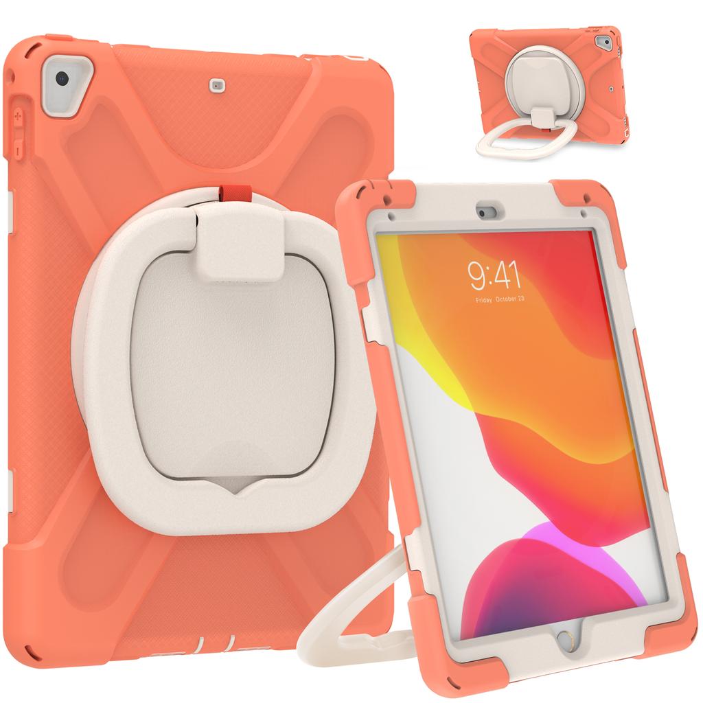 Heavy Duty Tablet Case for iPad 9.7 Inch 2017/2018/Air 2/Pro 9.7 Inch Built-in Screen Protector With Folding Handle Grip