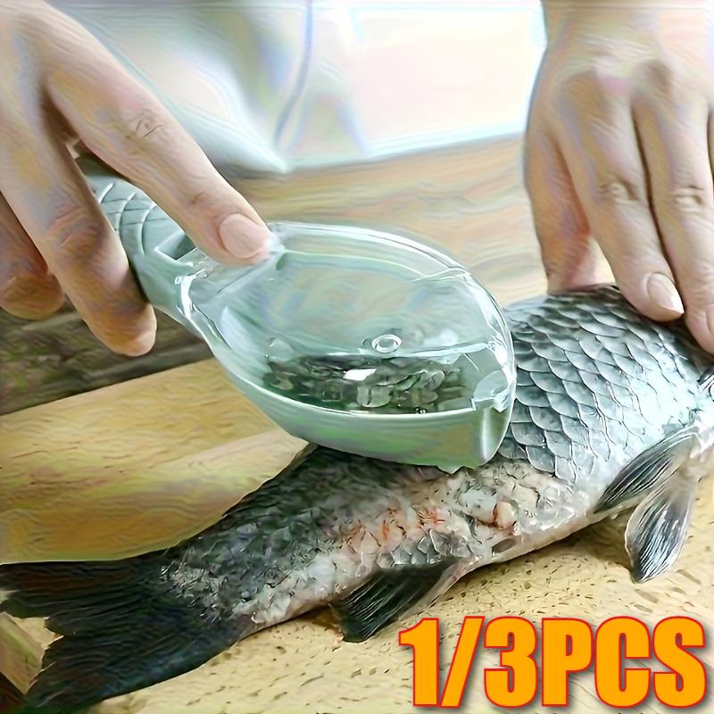 Kitchen Fish Scale Remover with Storage Box, Easy To Clean, Suitable for Catering, Efficient Fish Scale Cleaning Tool