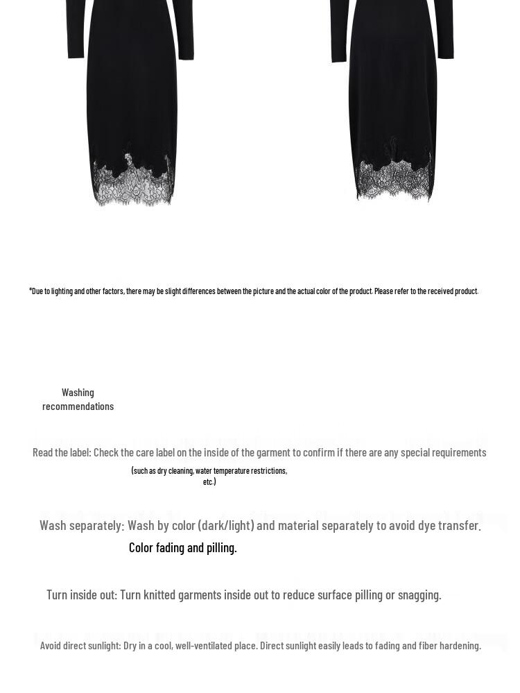 Veromoda Women's Wool Blend Square Neck A-Line Lace-Panel Knit Dress