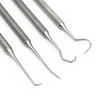 1pc Dental Stainless Steel Periodontal Probe Double Hook Explorer Scaler Instrument Oral Endodontic Cleaning Tool Equipment
