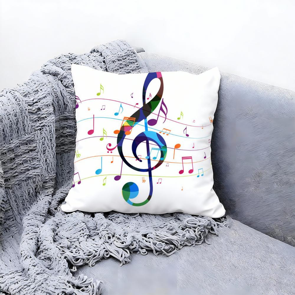 

Подушка з принтом нот Преміум-комфорт Двостороння наволочка - Дизайн Два в одному для будь-якої кімнати та салону автомобіля 30cmx30cm