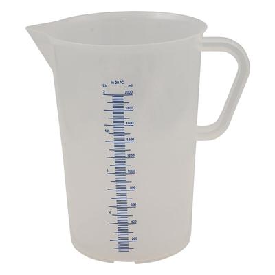Kartell Tall Measuring Cup with Blue Measurement Markings, 2000mL, 443081