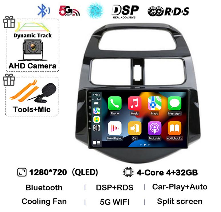 Android 14 Carplay Car Radio For Chevrolet Spark Beat Matiz Creative 2010 2011 2012 2013 2014 Multimedia Player GPS 2din Stereo