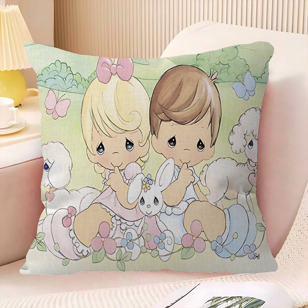 Precious Moments Cute Pillow Cover for Bedroom Room and Living Room Sofa Decorative Cushion Cover