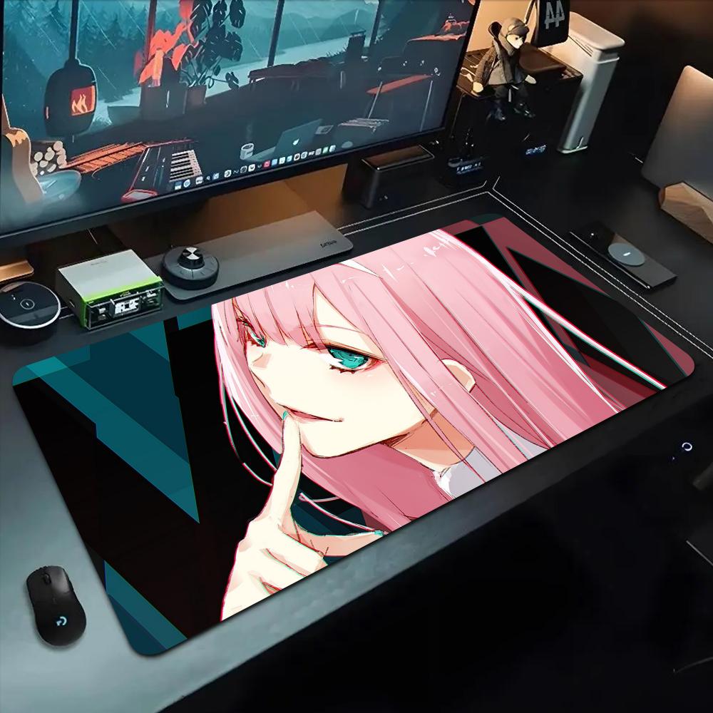 zero two Mouse Pad 500X1000 mm Large Gaming Mousepad Gamer XL Rubber Otaku Keyboard Pad Laptop Desk Mat
