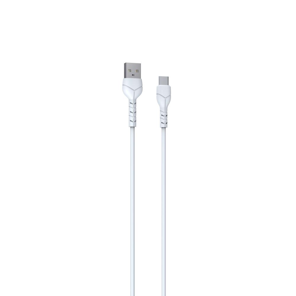 Devia Kabel Kintone Ec145 Usb - Usb-C 1,0 M 2,1A Biały