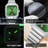 OPK Brand Watch Square Steel Belt Men's Watch Luminous Waterproof Single Calendar Quartz Watch Men's Watch