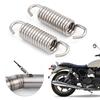 2Pcs Stainless Steel Exhaust System Spring Motorcycle Muffler Exhaust Pipe Spring Motorbike Accessory Easy Installation