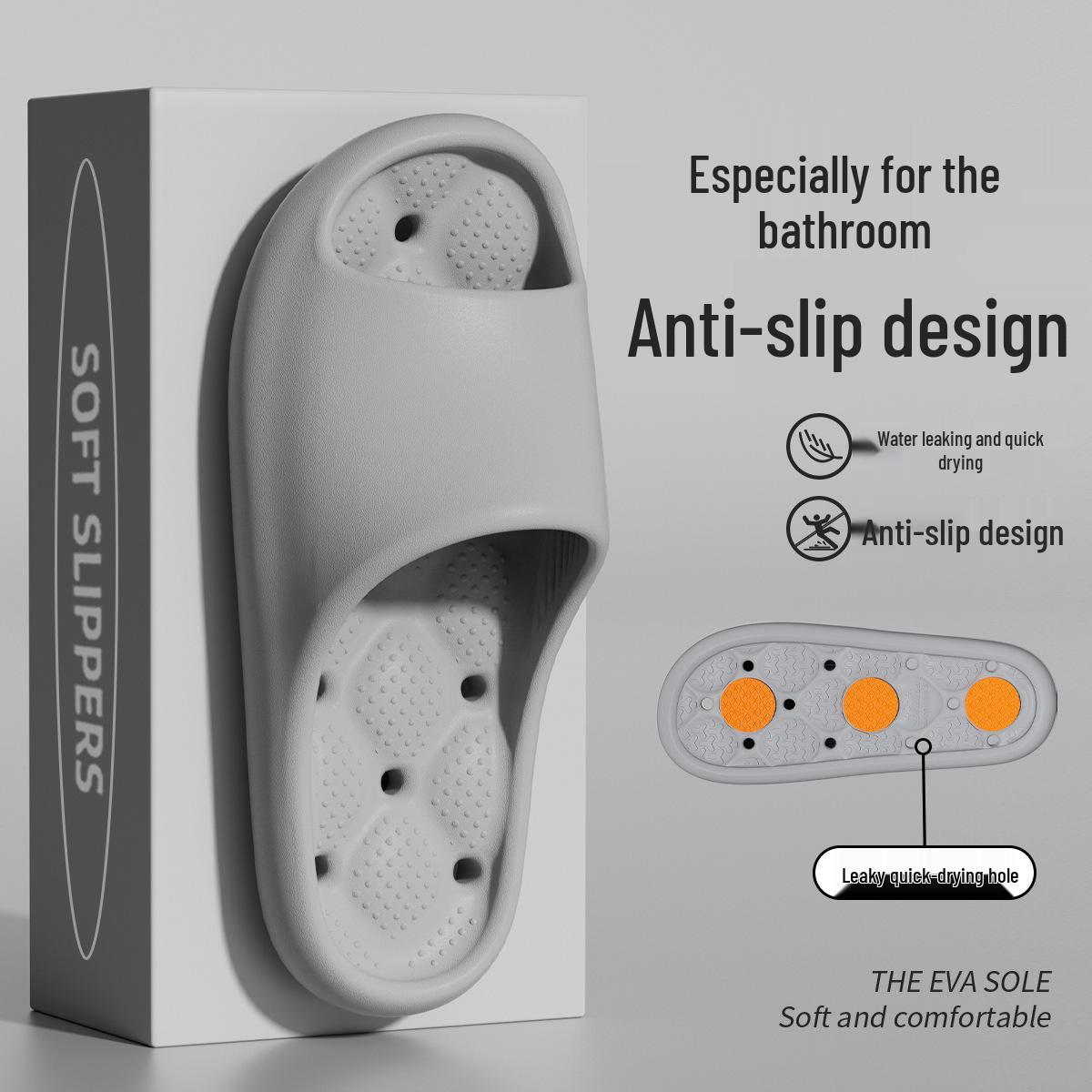 

Женские нескользящие быстросохнущие массажные тапочки для лета для использования в помещении/на улице 38-39 [fits size 37-38]