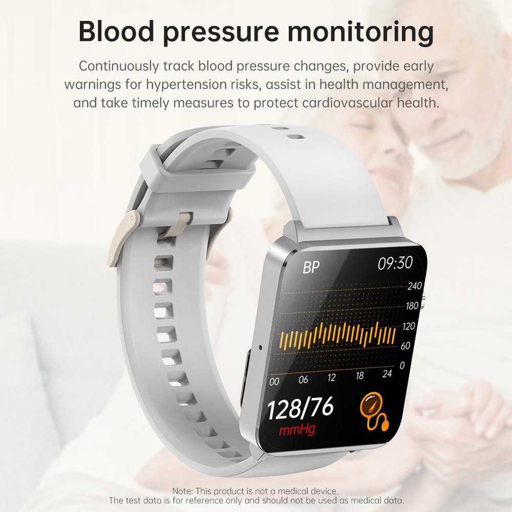 SACOSDING New ECG+PPG Smart Watch Blood Pressure/Oxygen Sleep Health Analysis BT Call Smartwatch Men Women For Androd iOS