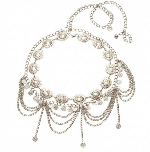 

Gold Color Bohemian Portrait Coin Tassel Waist Chain For Women Sexy Bikini Beach Body Jewelry