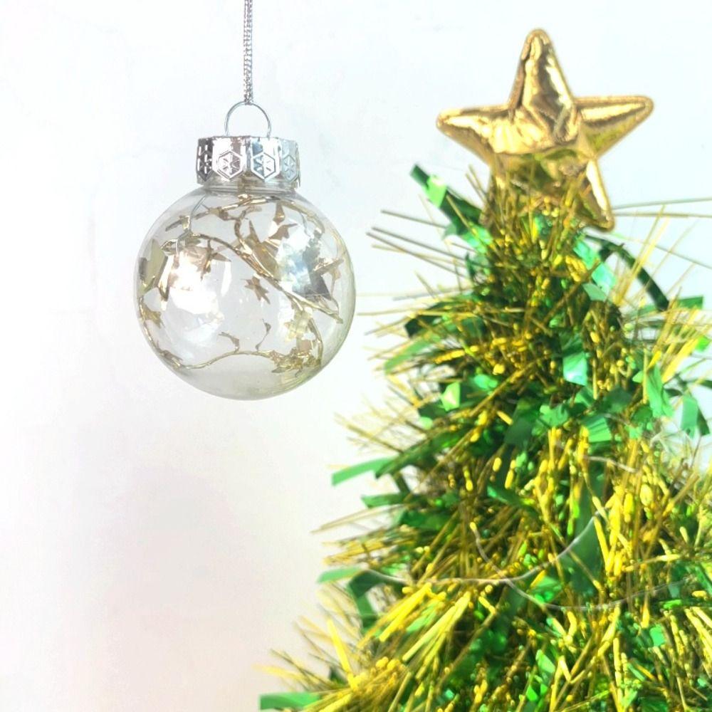 Round Christmas Hanging Balls 6cm/8cm Xmas Tree Pendants Party Favors