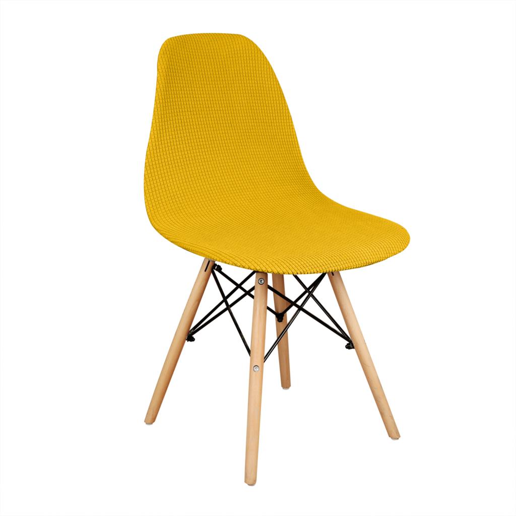 Jacquard Shell Chair Cover Stretch Dining Chair Cover Seat Covers Slipcover Removable Furniture Protector Hotel Home Decor