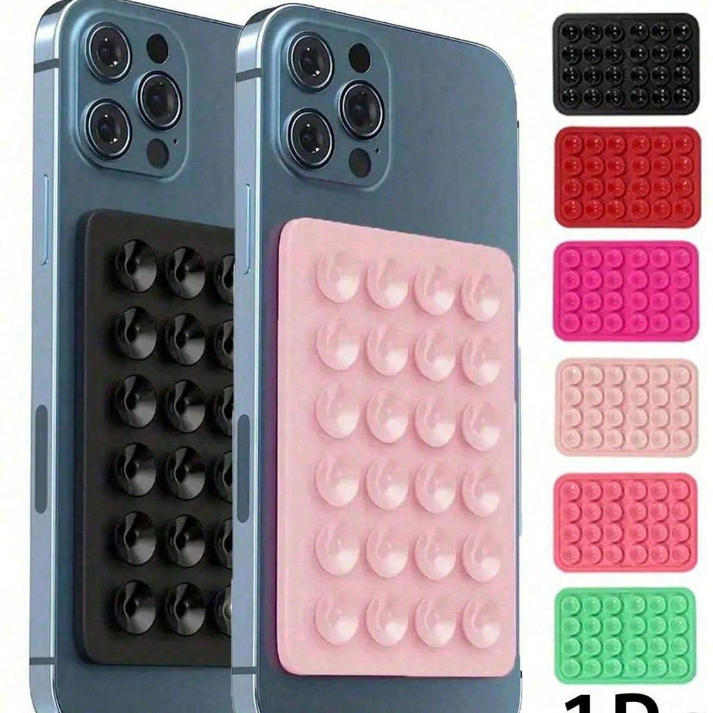 Square 24-Hole Thickened Silicone Phone Holder Suction Cup Sticker