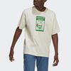 adidas T-shirt Manches Courtes Imprimé Originals Stan Smith Homme Hauts Blanc Cassé GQ8873