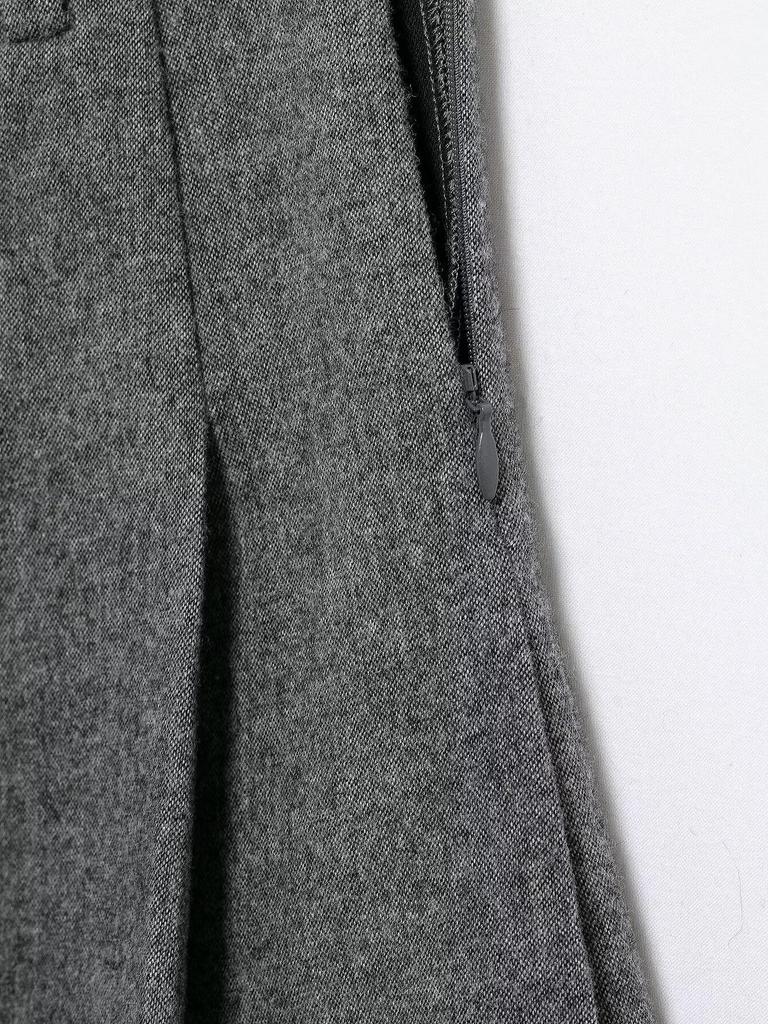 TAOP&ZA Spring Women's Elegant Round Neck Long Sleeve Coat & Mid-Waist Wide Pleated Skirt Set