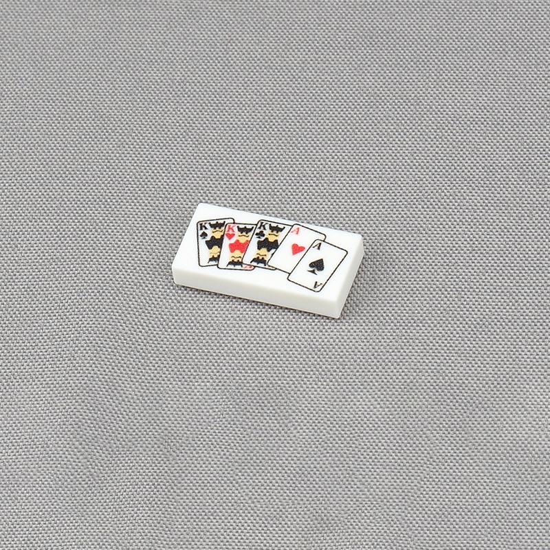 

MOC 10PCS Printed 3069 1x2 Poker Clown Cards Pattern Construction Bricks Plum Blossom Ghost Blocks Particle Learning Playthings Gifts