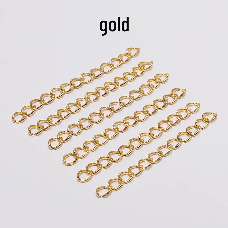 Verstellbare 5cm Verlängerungskette für Halsketten, Armbänder, Ohrringe - Schmuckzubehör, DIY-Materialien.