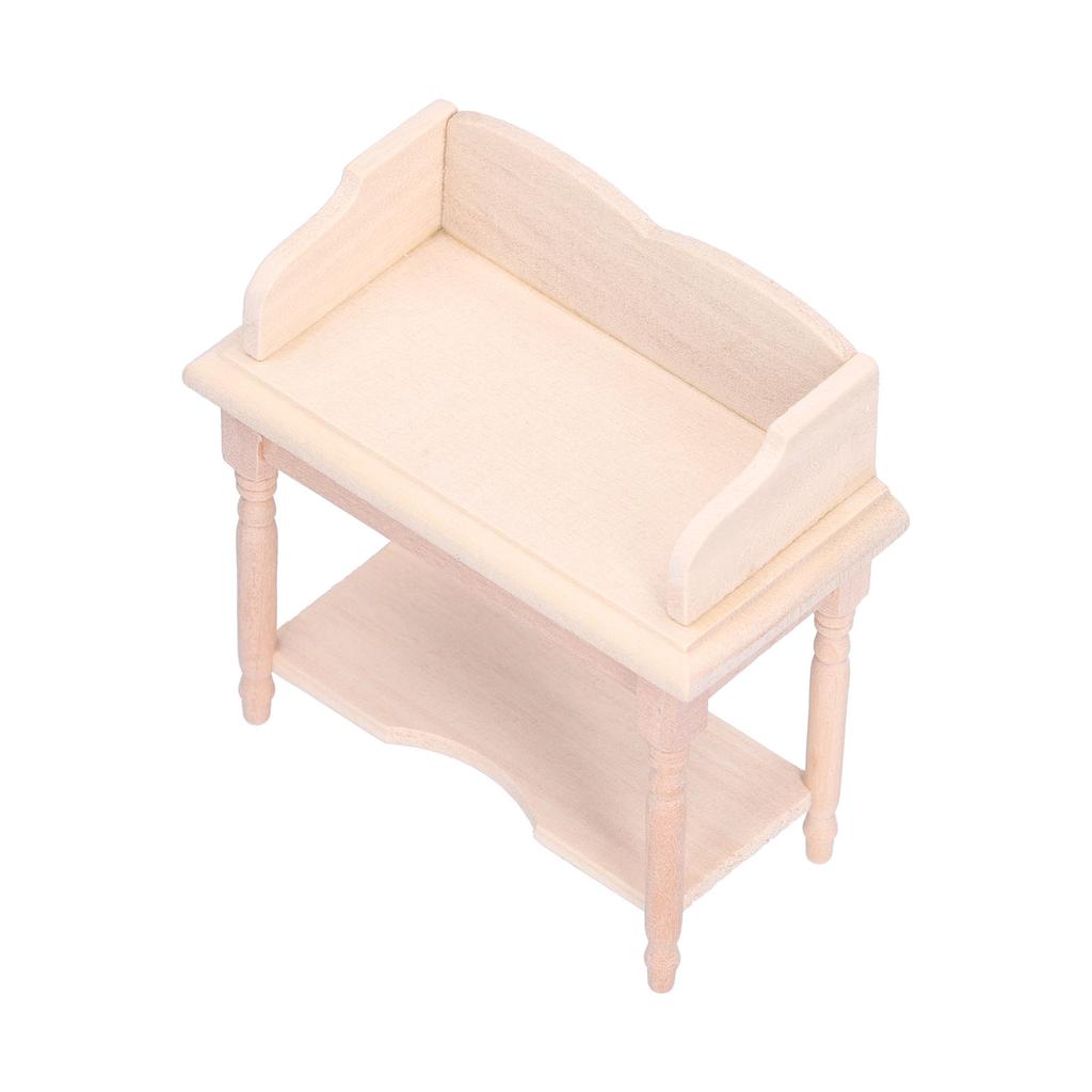1:12 Miniature Dollhouse Desk Mini DIY Dollhouse Desk Model Furnishings Accessories