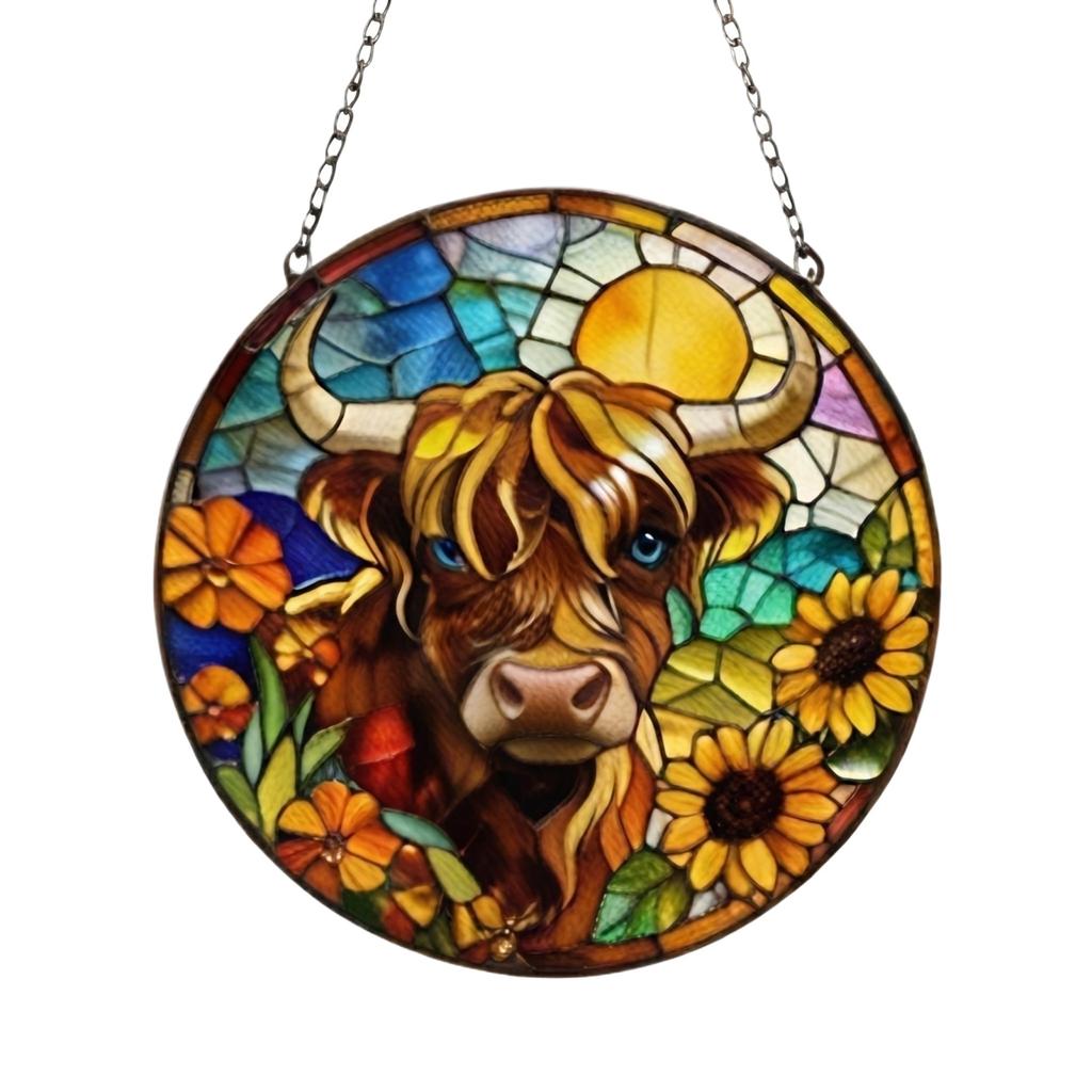 Acrylic Puzzle Window Hanging, Colorful Sunrise Sun Catchers Panel SunCatchers Puzzles Decor For Birthday Women, Men, Wife, Aunt, And Mom