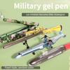 Крутая Военная Нейтральная Ручка Со Светом Светящаяся Ручка в Форме Подводной Лодки 98k Пистолета Ракетой Креативные Канцелярские Принадлежности Подарок для Школьников