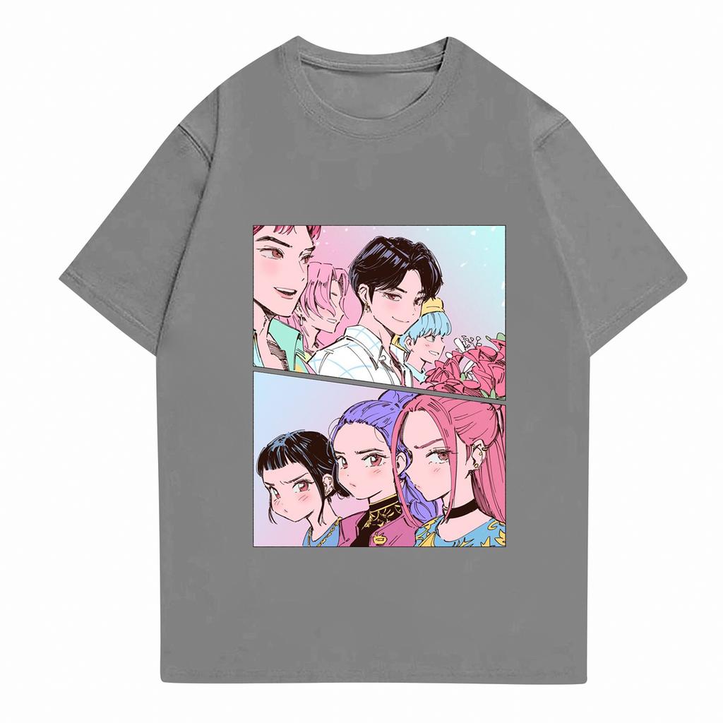 Kid's Anime Printed Short Sleeved T-shirt