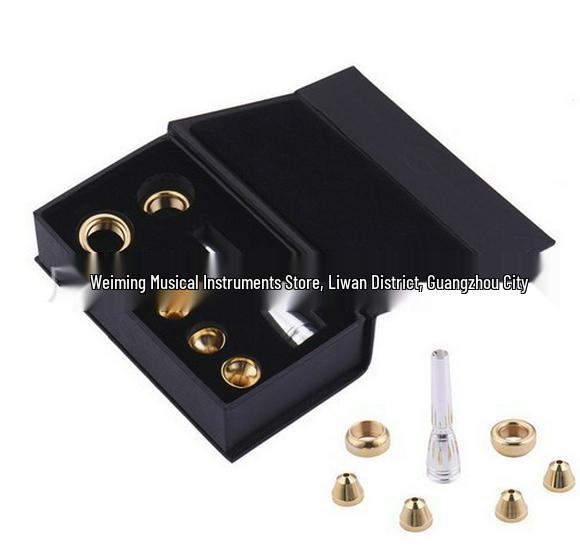 Small Gold Plated Size 7 Head 3C2C2B3B Multi-Head Bach Mouthpiece Set Original Bullet Trumpet Mouthpiece Set